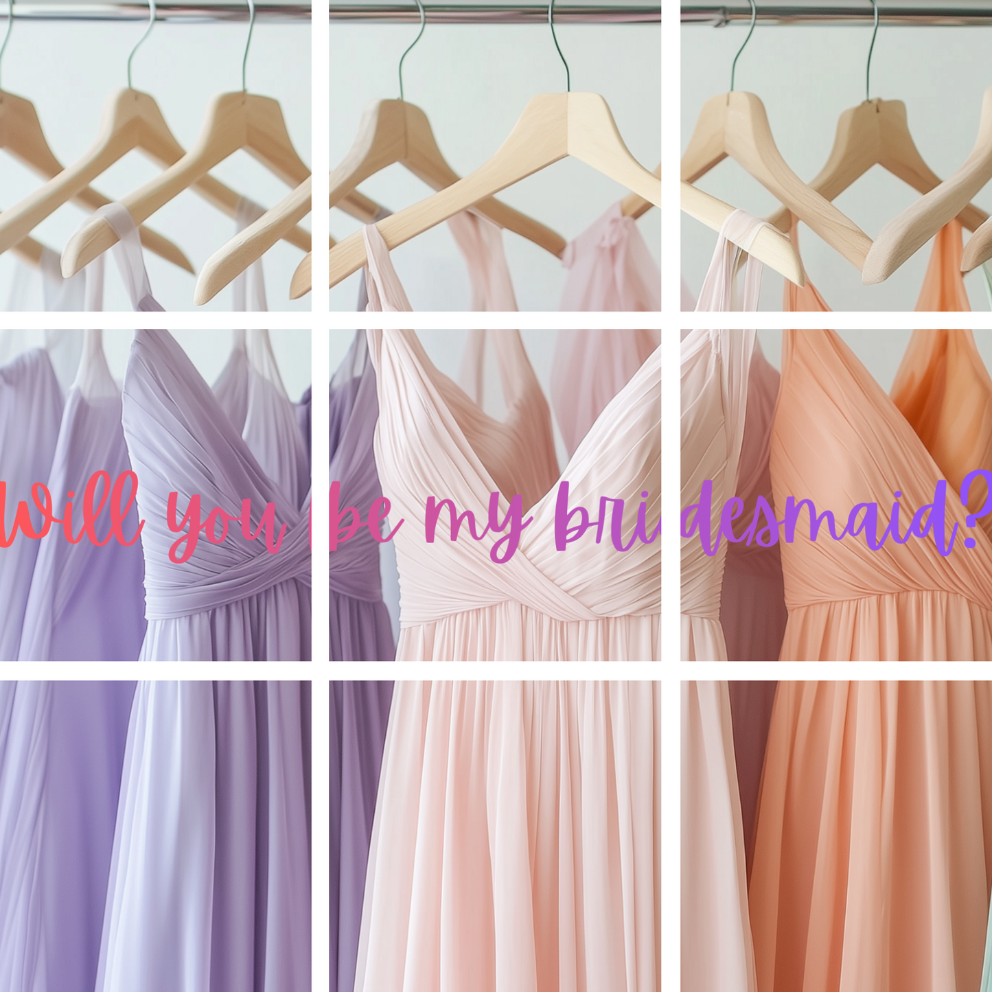 "Will You Be My Bridesmaid?" Custom Photo Puzzle
