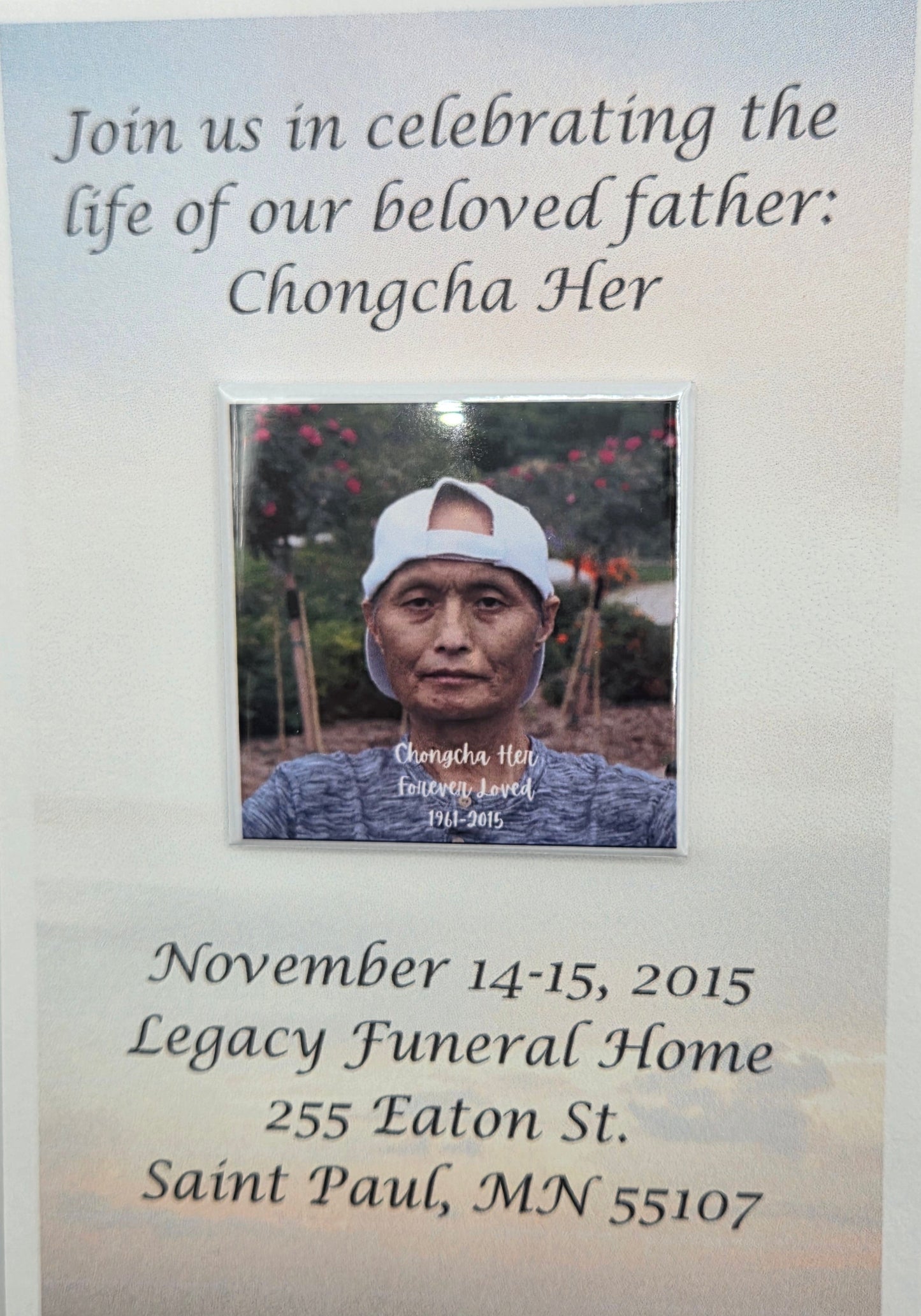 In Loving Memory – 2" × 2" Custom Photo Flat Magnet